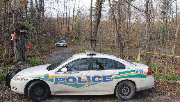 police at Chemin Barnes in Chelsea Quebec